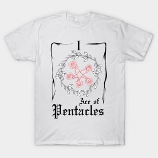 Ace of Pentacles (w) T-Shirt